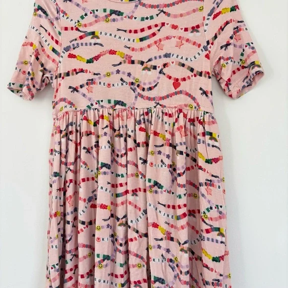 Pink Chicken Pink Bamboo Swing Dress Friendship Bracelets 4y - Picture 3 of 8